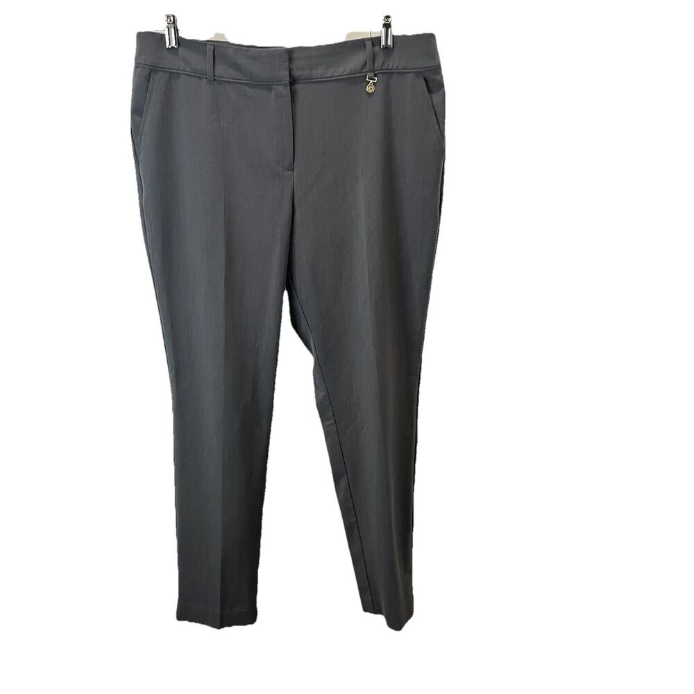 Anne Klein Casual Trouser Dress Pants Gray Career Professional Women's Size 14